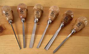 Kerbschnitzsatz 6-teilig mit Birnenheft 5696 SB