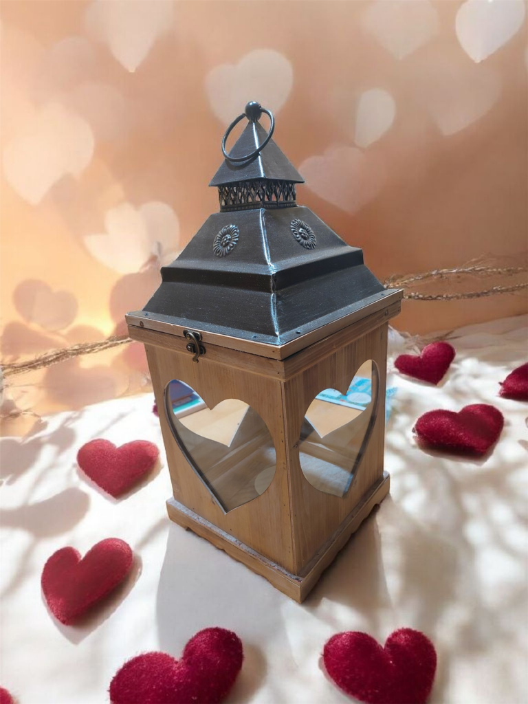 Herz Laterne-Geschenke aus Holz-5.