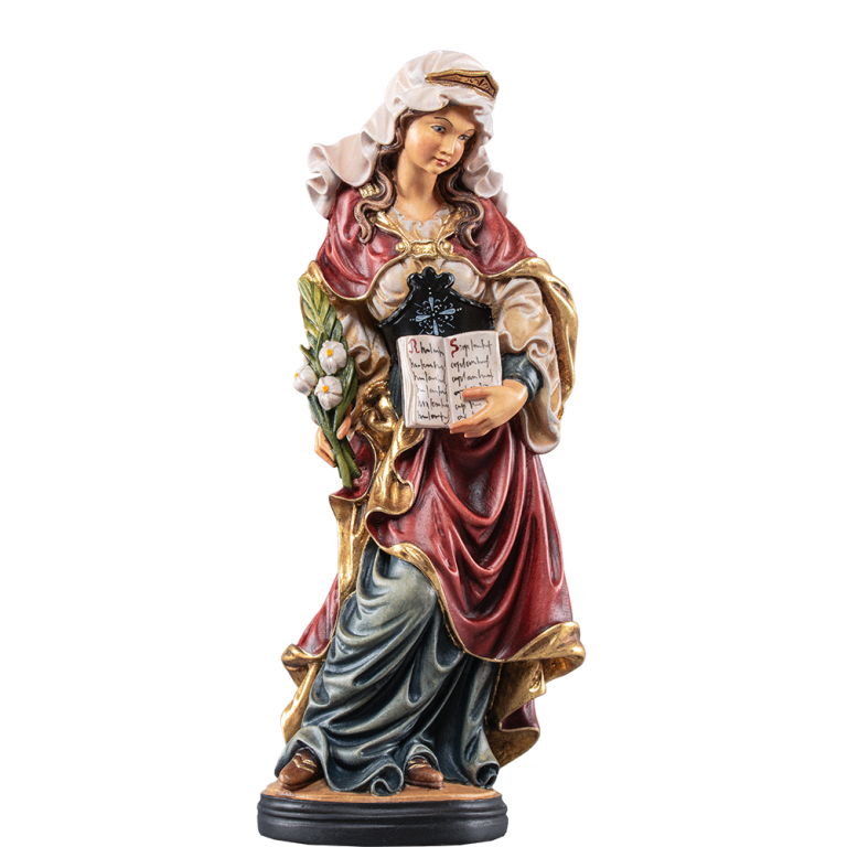 Hl. Sabine- Holzfigur in Color-KD-