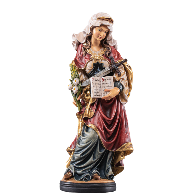 Hl. Sophie holzfigur- Color-