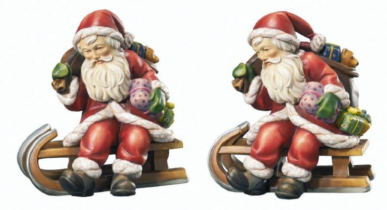 Weihnachtsmann mit Rodel 9003-KD