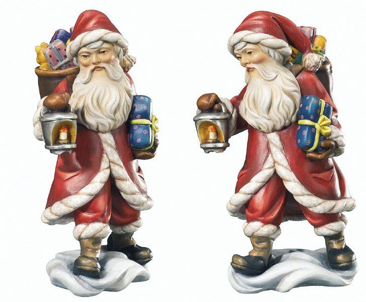 Weihnachtsmann mit Korb und Laterne 9004-KD