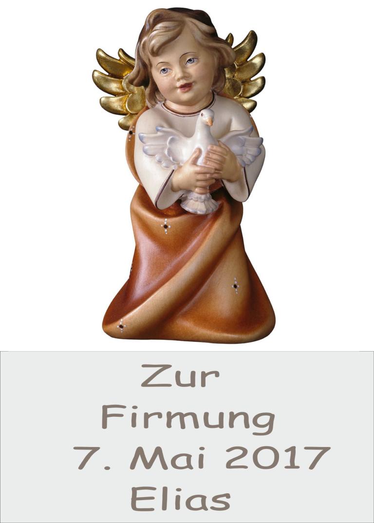 Holzengel mit Roten Gewand