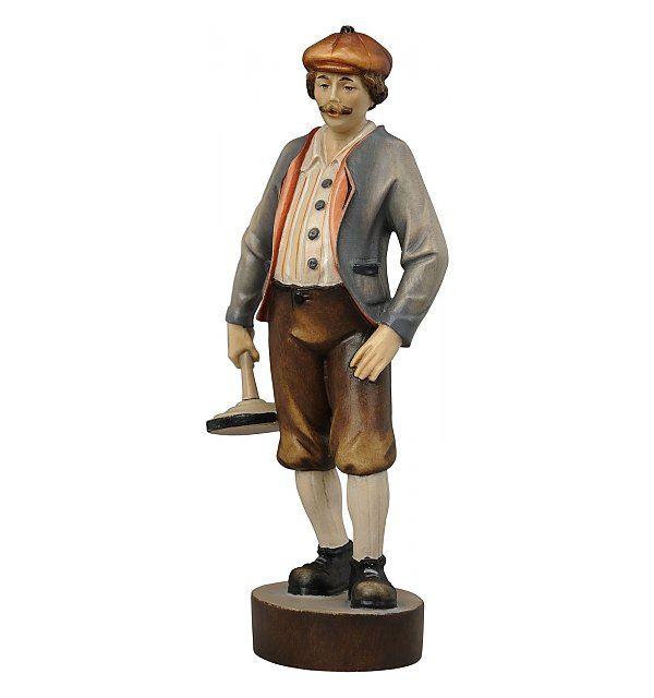 Eisstockschütze Holzfigur in color_color