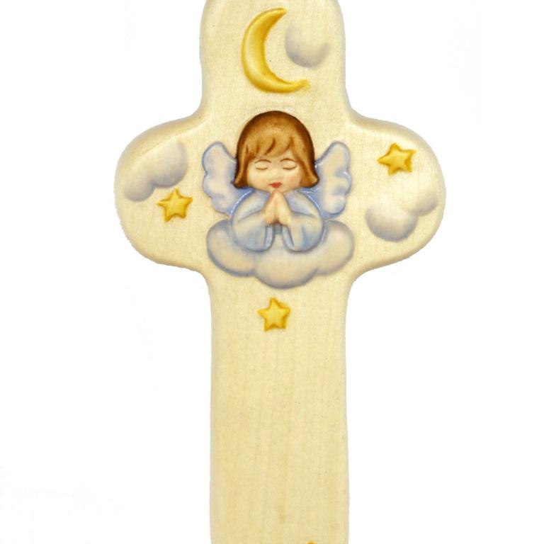 kinderkreuz engel betend holz kreuz kinderzimmer