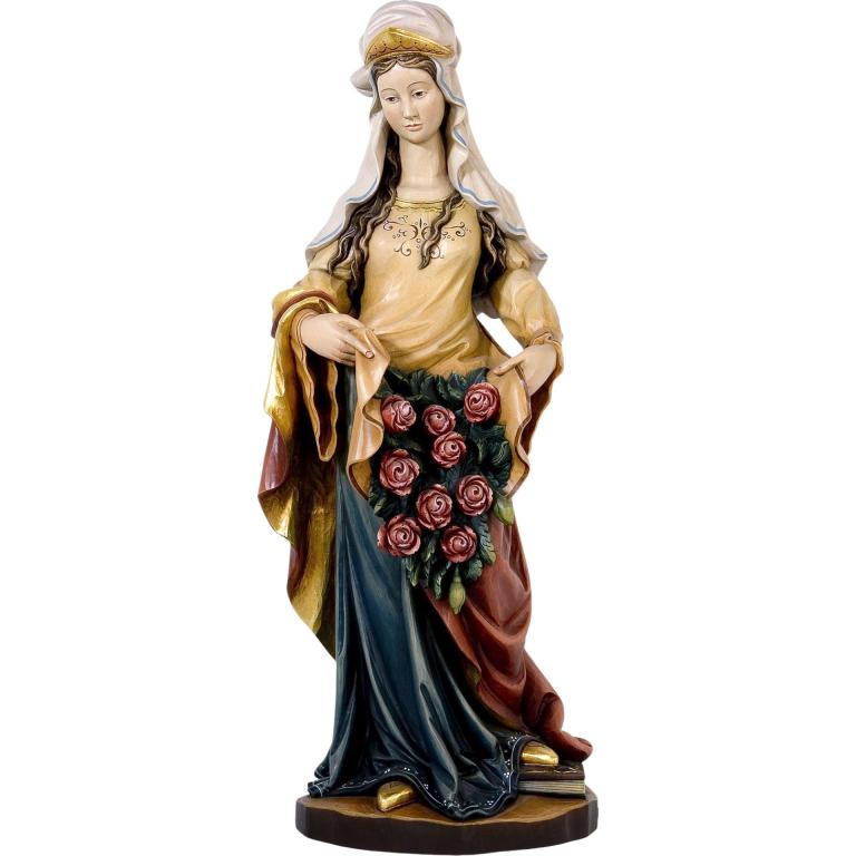 Hl. Elisabeth von Thüringen - Holzfigur geschnitzt