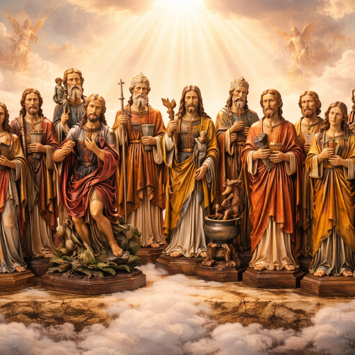 Die vierzehn heiligen Helfer im Himmel