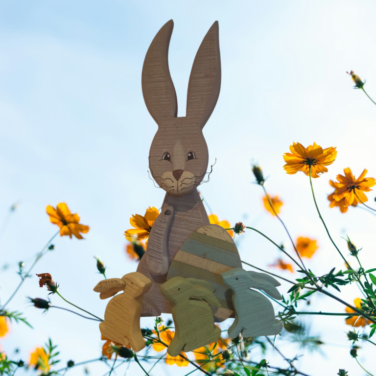 Hasenfamilie-Ostergeschenk-Holzhasen-3