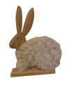 Osterhase mit echter Wolle-3.