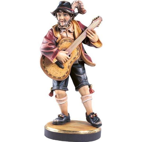Musikant mit Gitarre 5062  Holzfigur in color