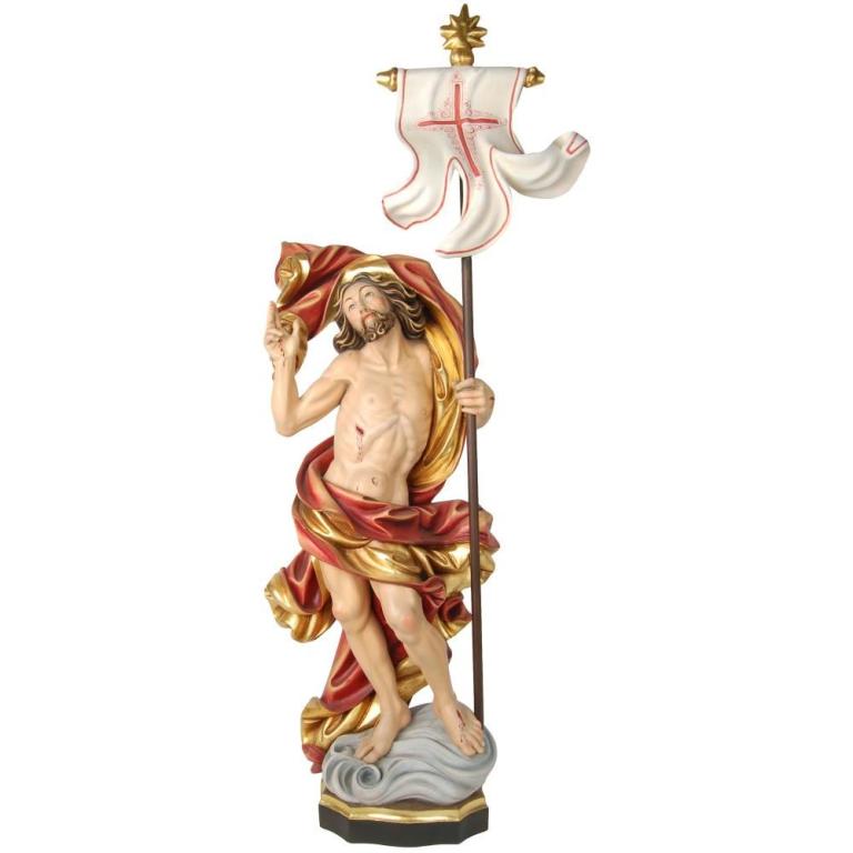Auferstehung Jesu – holzgeschnitzte Holzfigur und Heiligenfigur