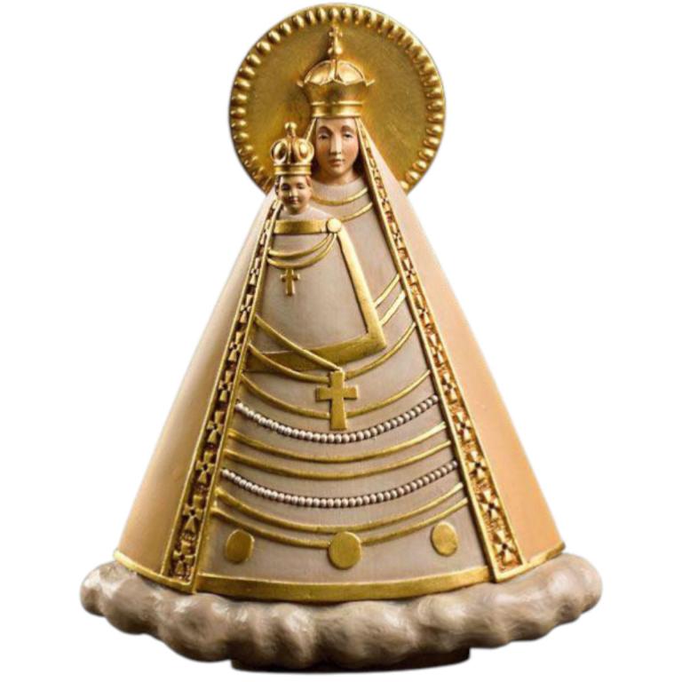 magna mater austriae holz geschnitzt marienfigur mit kind