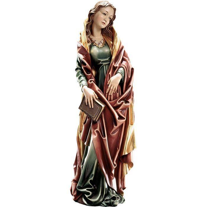 maria verkündigung holzschnitzerei madonna mit buch geschnitzt