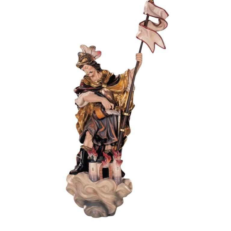 hl florian zum hängen holzfigur wandfigur geschnitzt