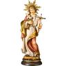 hl aloisius holzfigur mit kreuz und lilien